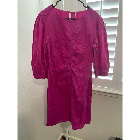 Free People Hope Mini Dress in Fuchsia Fantastic - Picture 6 of 6